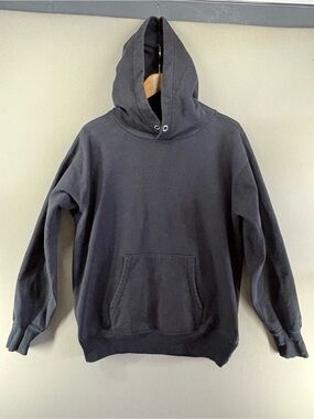 Nanamica Hoodie Sweater Mens Medium Black  Minimal Made in Japan Heavyweight